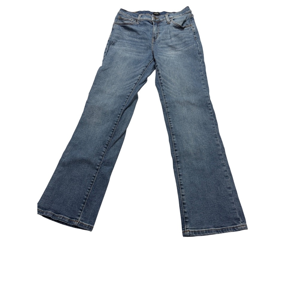 Express Womens Medium Wash Mid Rise Bootcut Denim Jeans Size 12